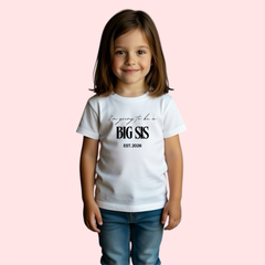 T-shirt - I'm going to be a big sis + jaartal