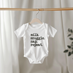 Baby's Favourite | Romper - Milk, Snuggle, Nap, Repeat