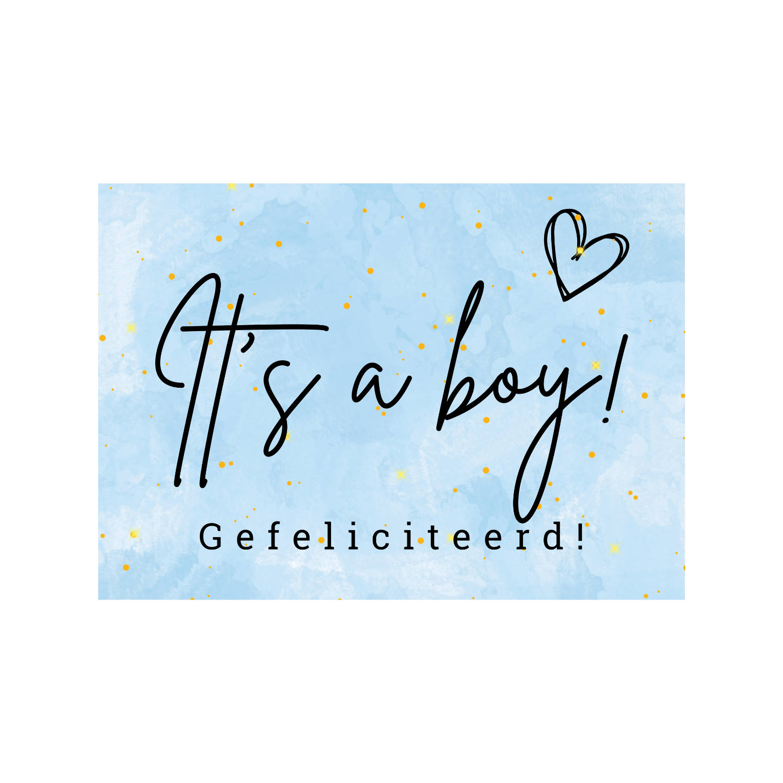 Babysfavourite.nl | Kaartje - It's a boy!