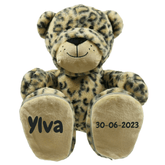Babysfavourite.nl | Geboorteknuffel Tijger (bruin) - Naam + Datum