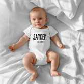 Babysfavourite.nl | Romper | Naam + Geboortejaar
