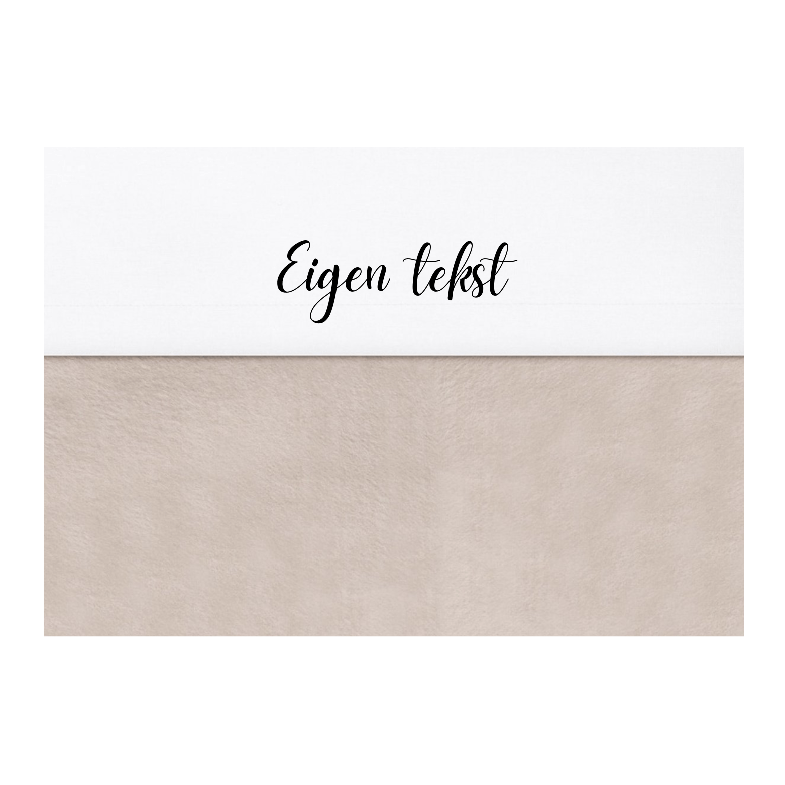 Babysfavourite.nl | Wieg / Ledikant laken - Eigen Tekst