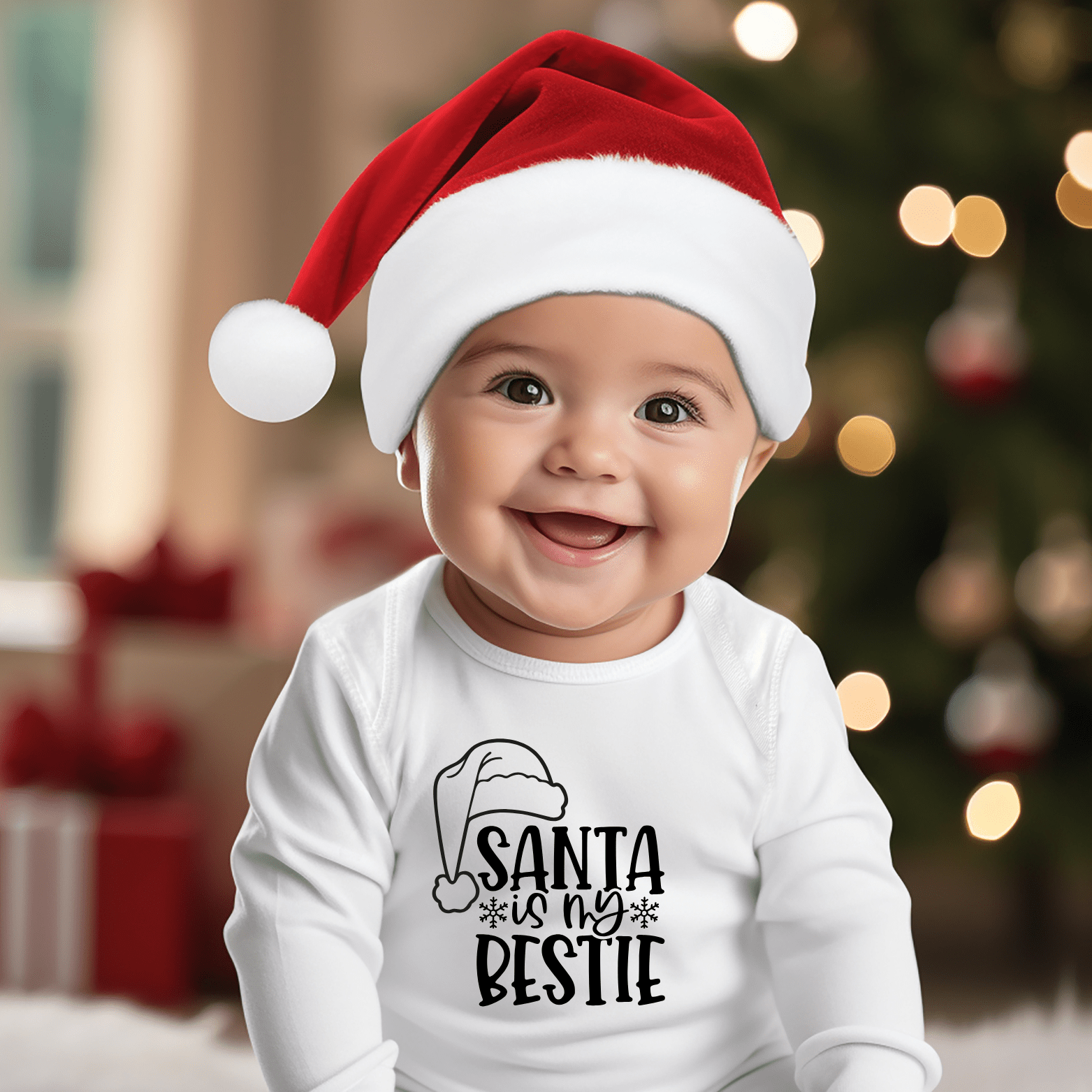 Baby's Favourite | Romper | Santa is my Bestie