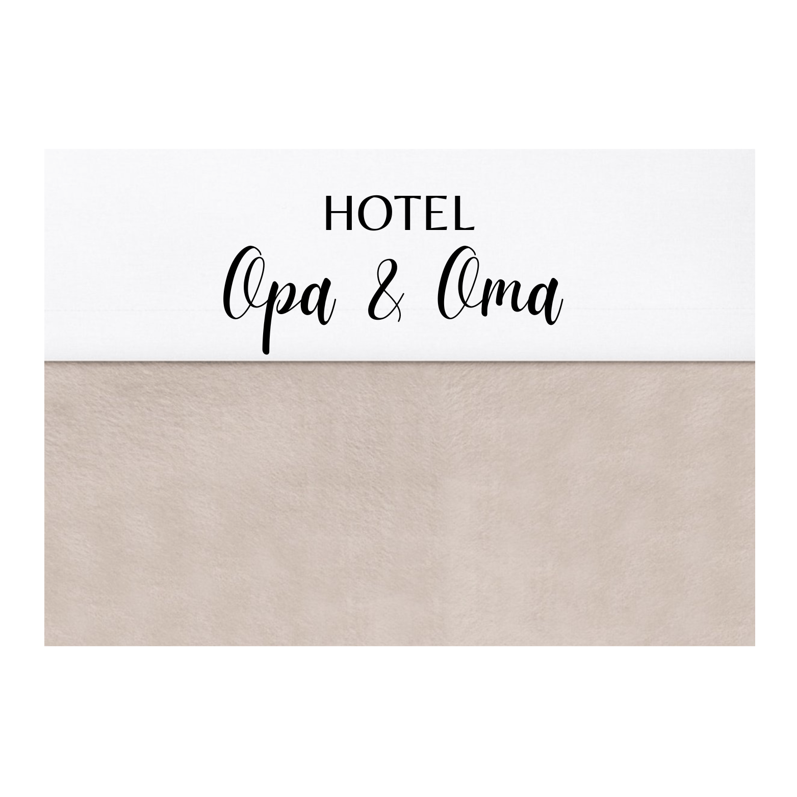 Baby's Favourite | Wieg / Ledikant laken - Hotel Opa & Oma