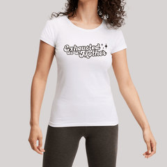 Babysfavourite.nl | T-Shirt Dames - Exhausted As A Mother